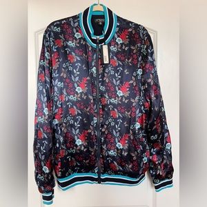 Saks Fifth Avenue Men’s Size Large Floral Bomber Jacket